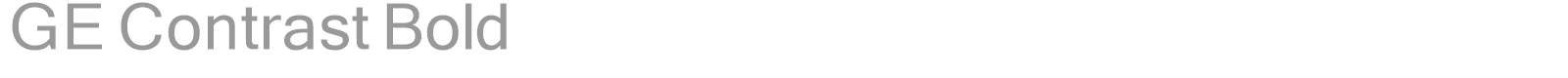 GE Contrast Bold font preview